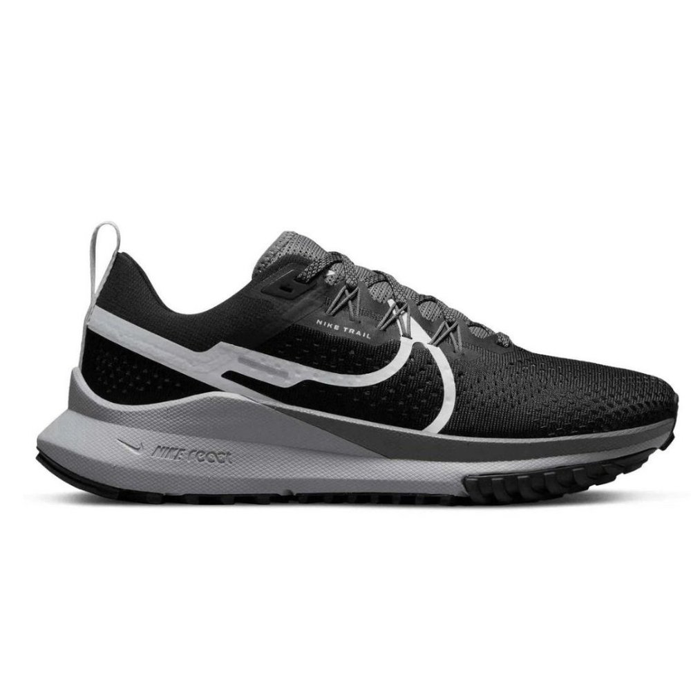 Nike Womens React Pegasus Trail 4 Black Grey Running Shoes DJ6159-001 Size 9.5